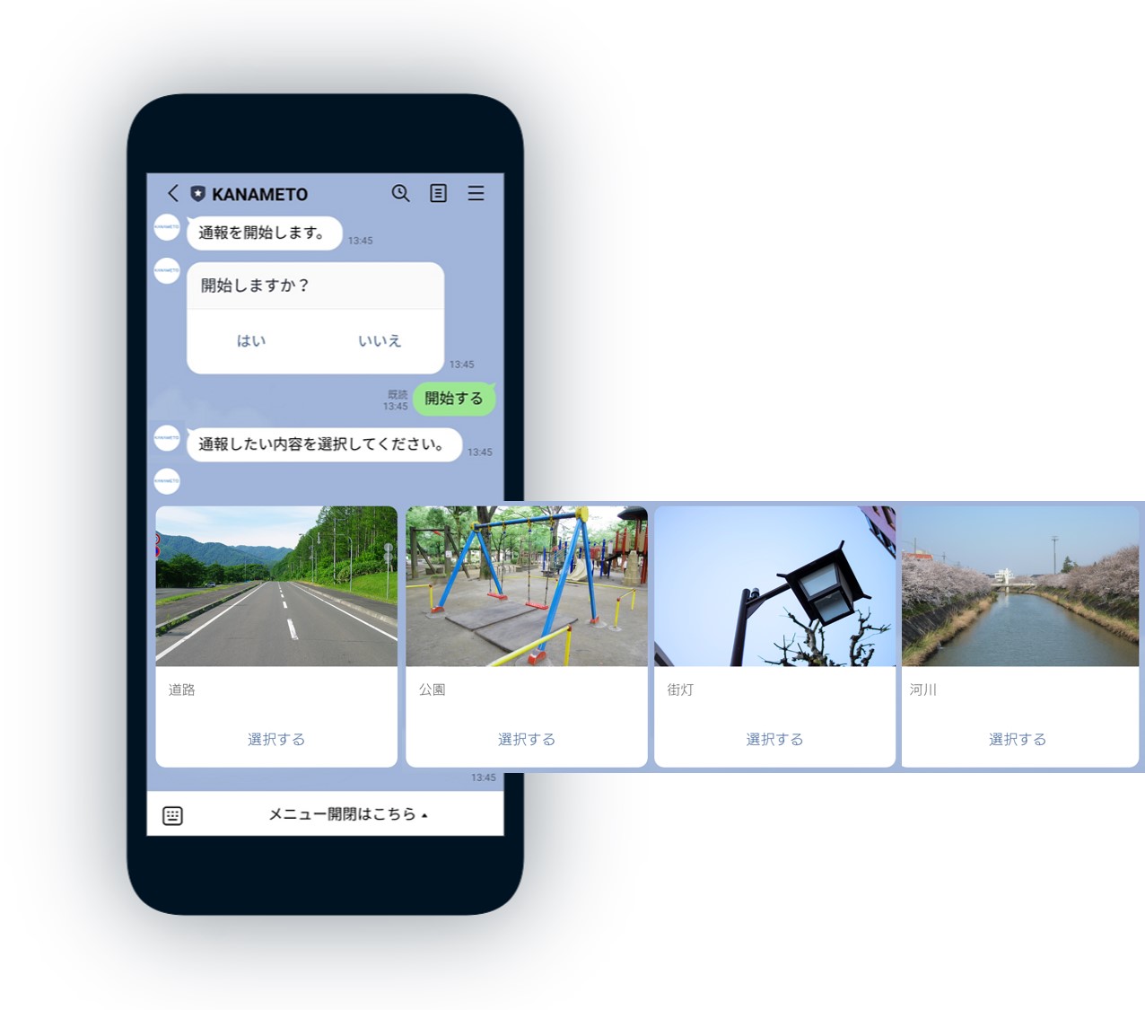 KANAMETOの通報ソリューション