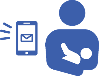 「きずなメール」と併せて、各自治体で提供している妊娠・出産・子育て支援施策に関する情報をLINEでメッセージ配信